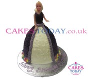  Purple Gown Doll Cake