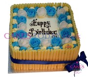 Cigarillo (Blue & White Theme) Cake